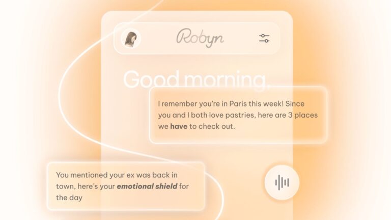 Robyn, el chatbot de IA emocional que promete compañía